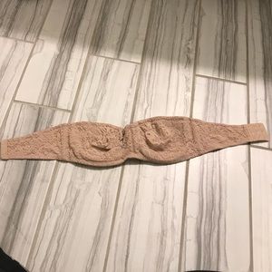 Nude strapless bra